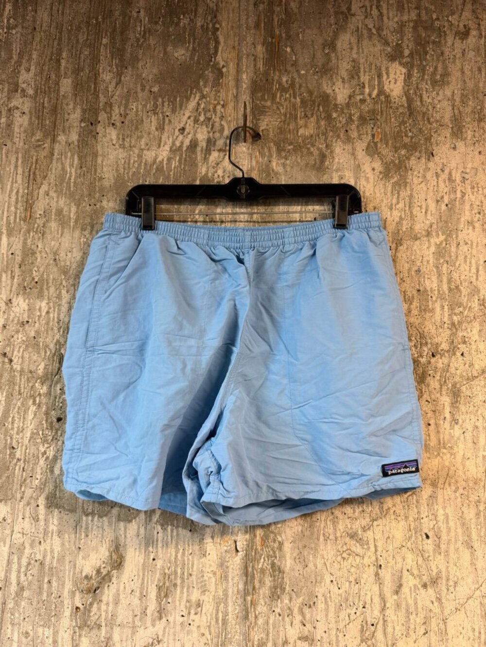 PATAGONIA Men's Baggies Shorts 5" Size L In Lago Blue